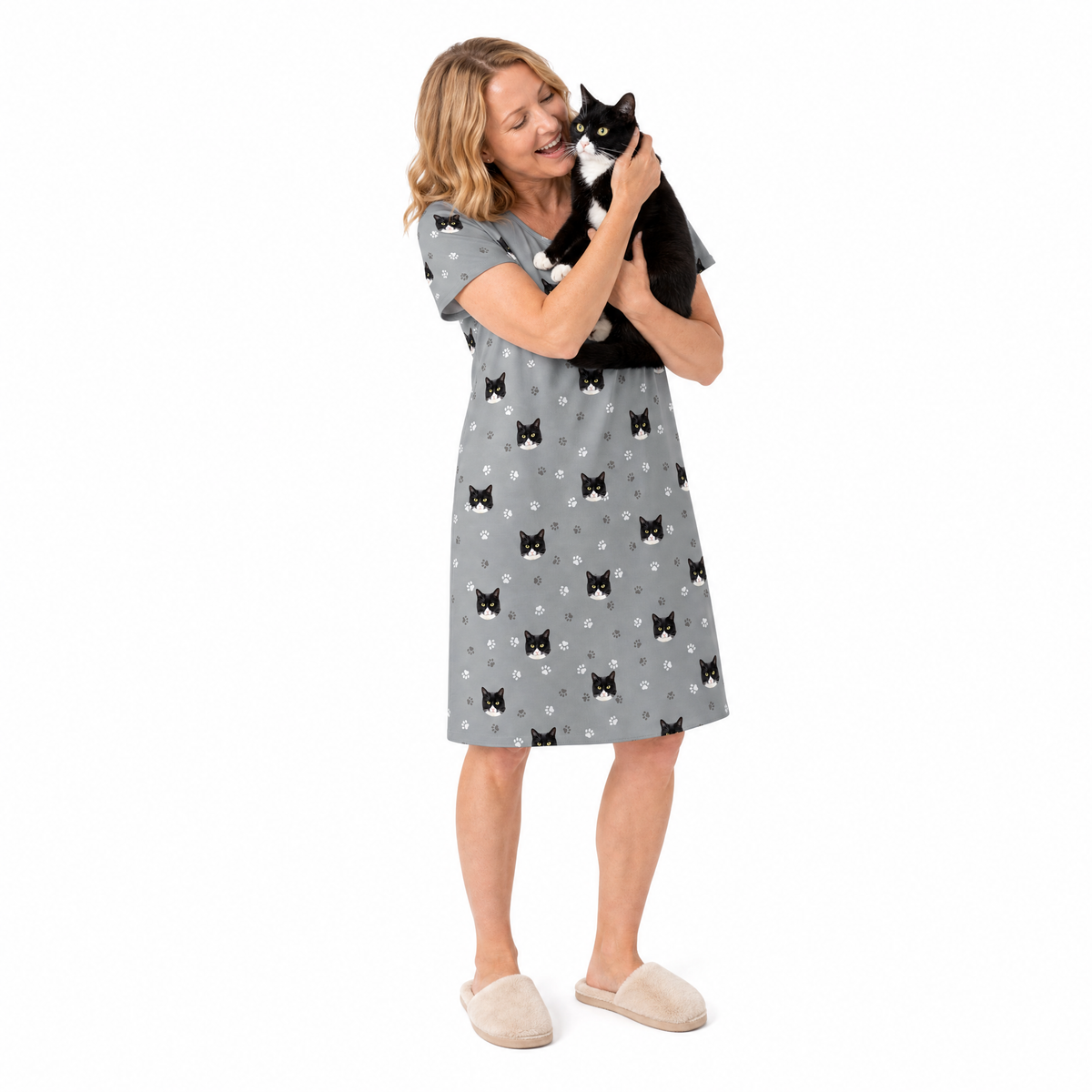 Adult Custom Pet Face Nightgowns