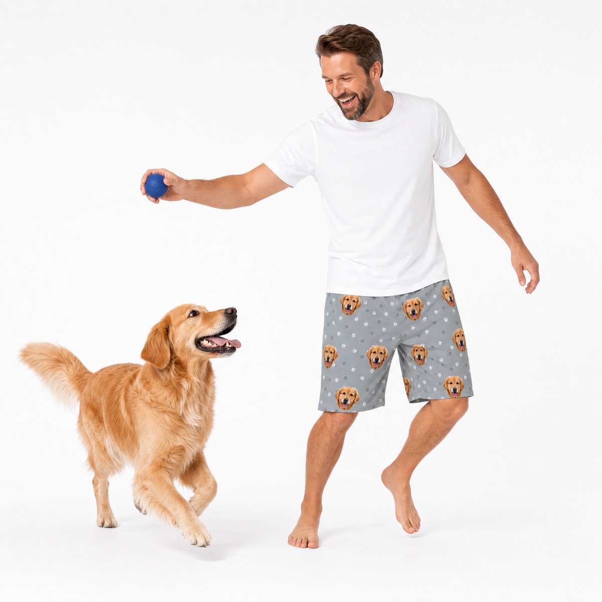 Custom Pet Face Sweatshorts