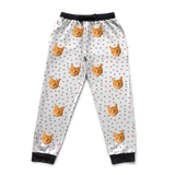 These are sweatpants in a Christmas Paws print with repeating pet faces on them[ChristmasPawsSweatpants]