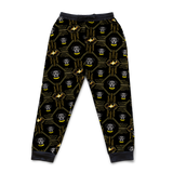 Iconic Batman sweatpants with Dog pattern on a white background