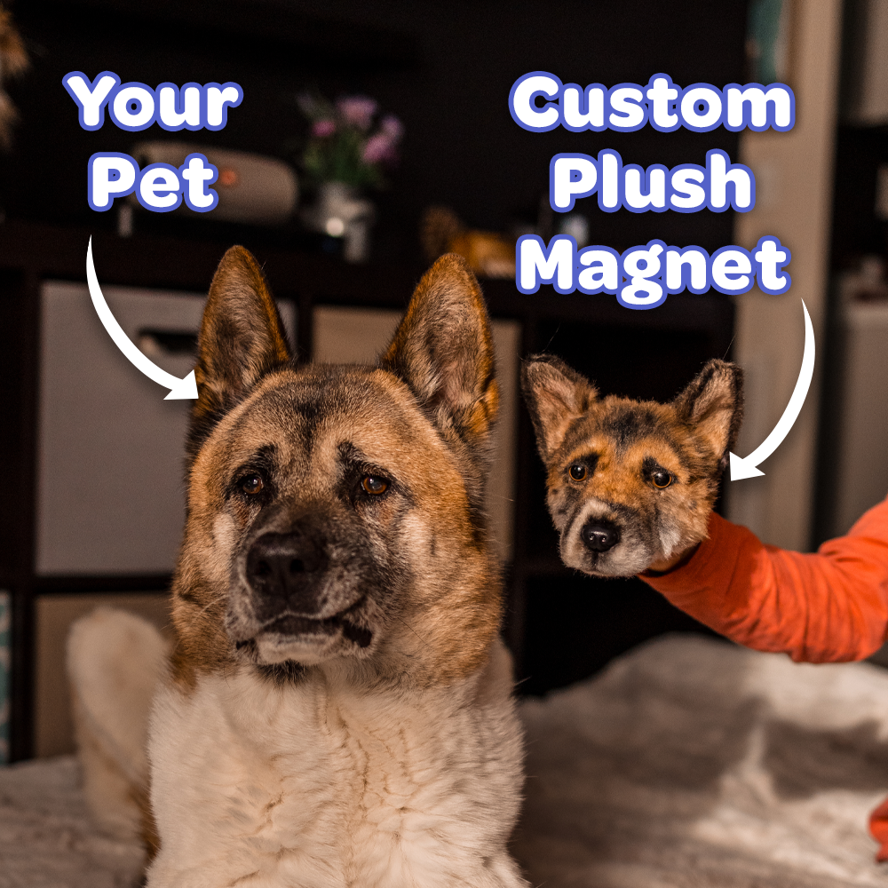 Custom plush magnet 