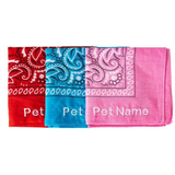 Custom name pet bandana