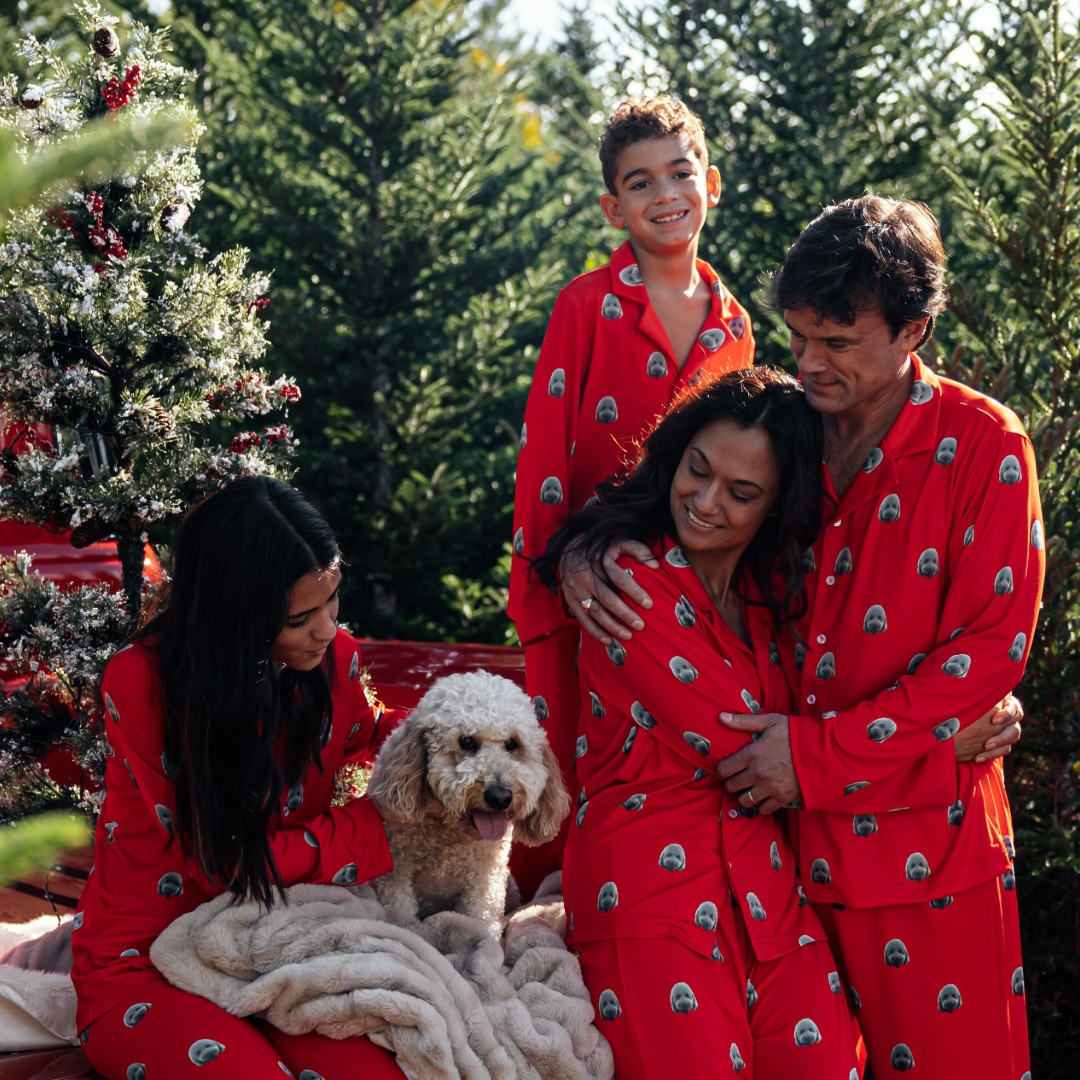 Custom Pet Face Christmas Pajamas