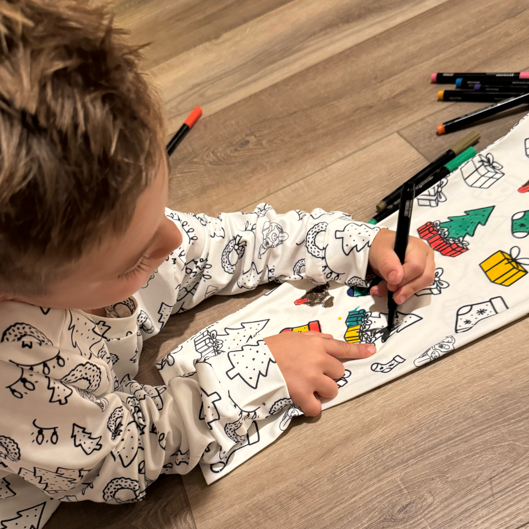 Custom Kids Pet Face Colorable Pajamas