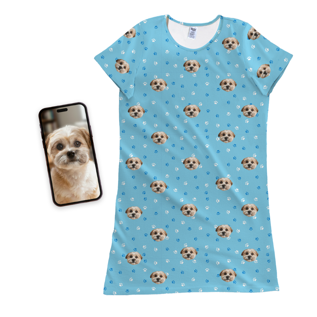 Kids Custom Pet Face Nightgowns