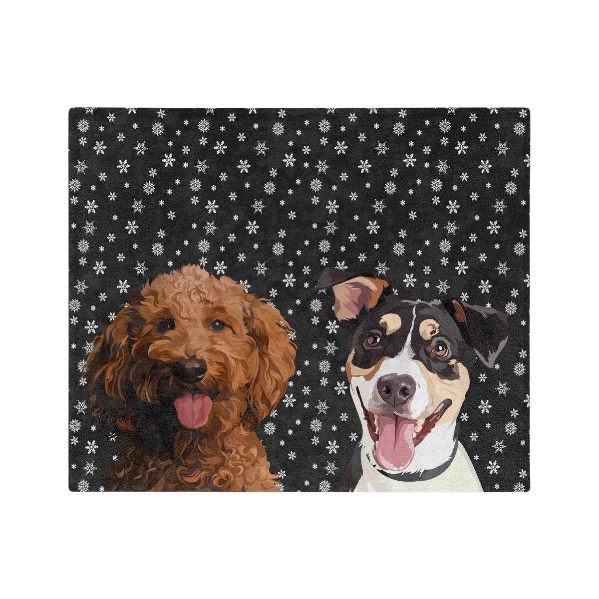 BlackandWhiteSnowflakesHandIllustration2Pets