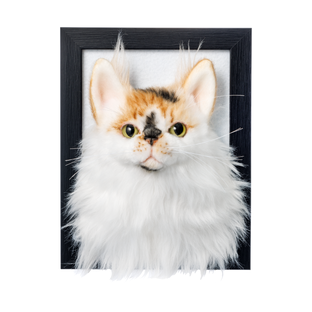 Custom Framed Plush Pet Portrait